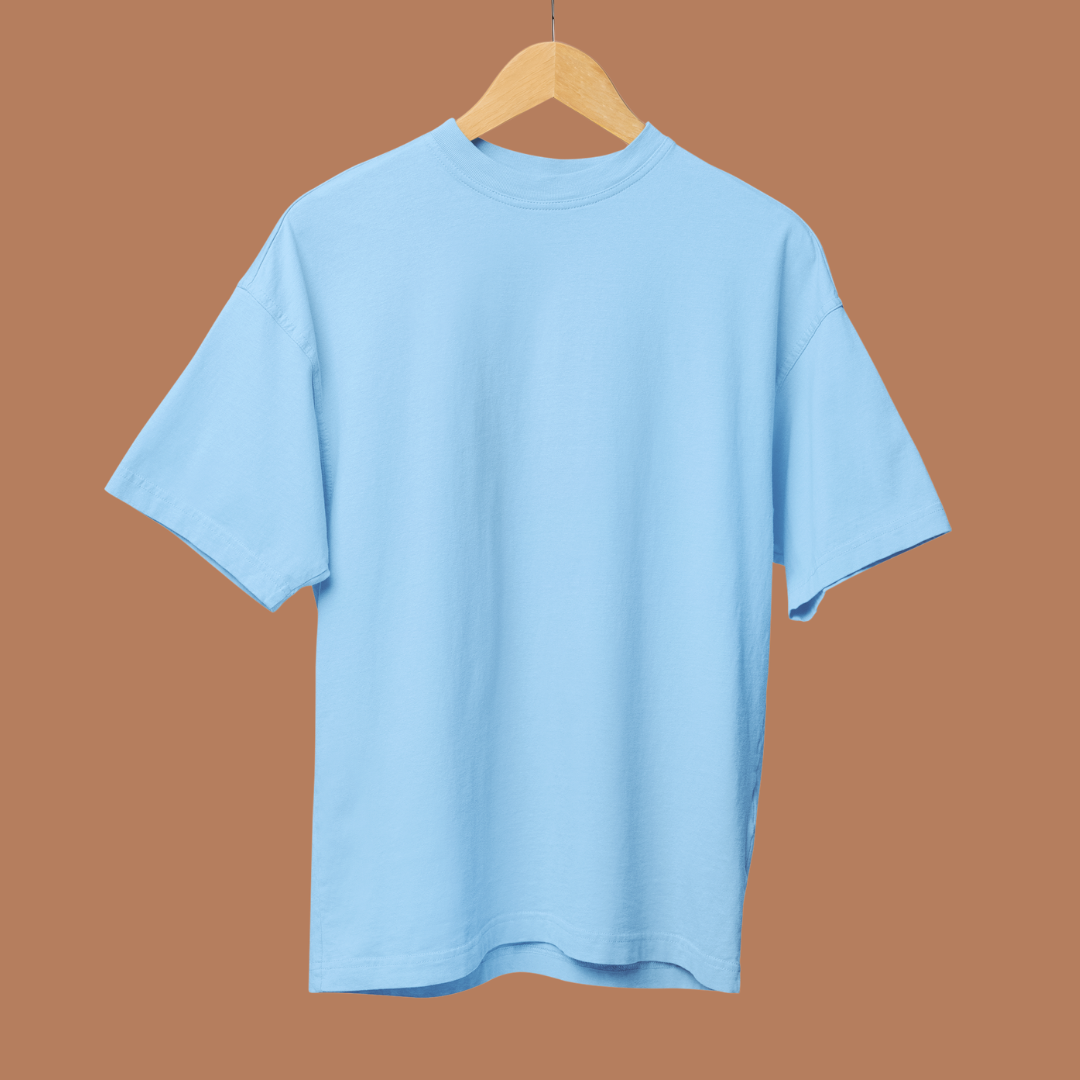 Solid French Terry Oversized T-Shirt