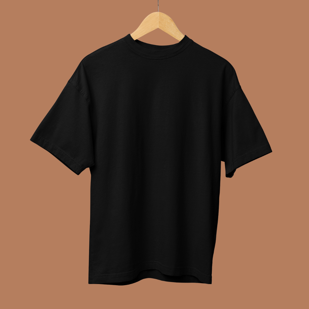 Solid French Terry Oversized T-Shirt