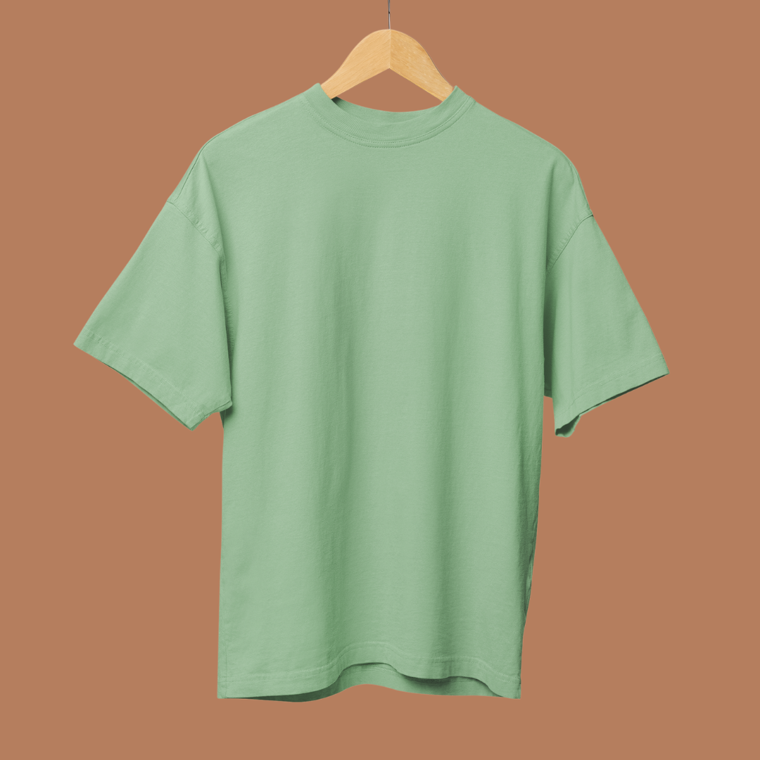Solid French Terry Oversized T-Shirt