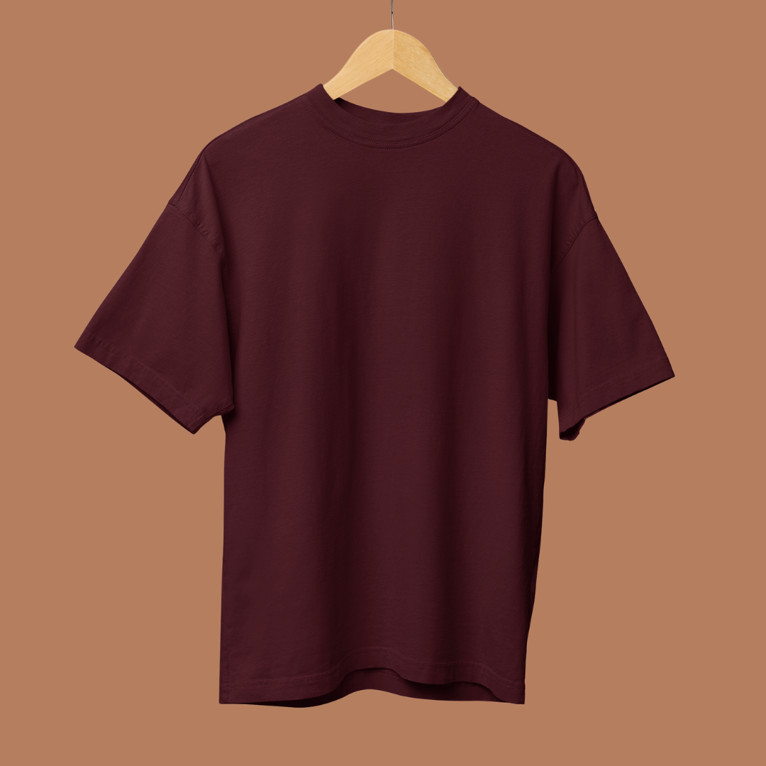 Solid French Terry Oversized T-Shirt