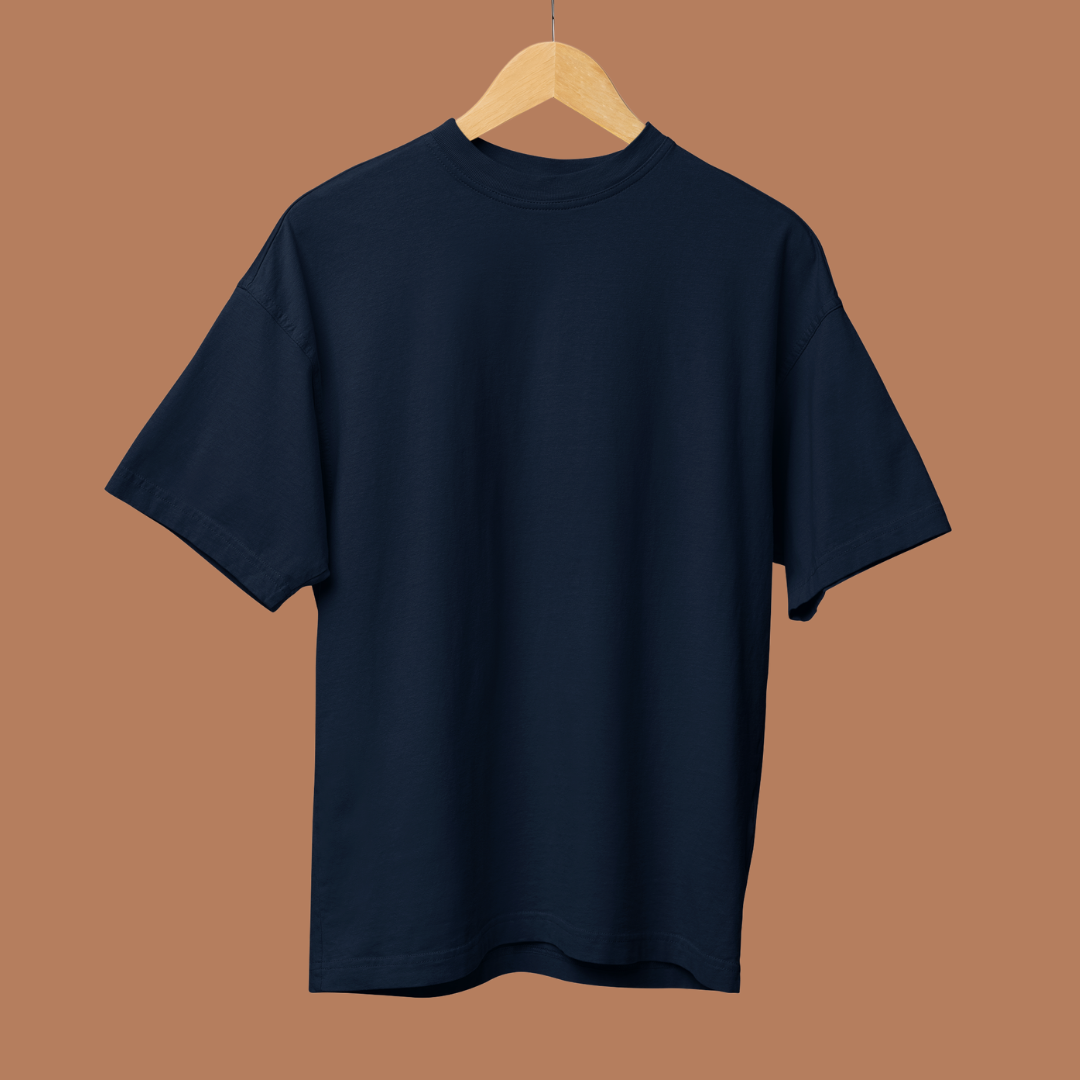 Solid French Terry Oversized T-Shirt