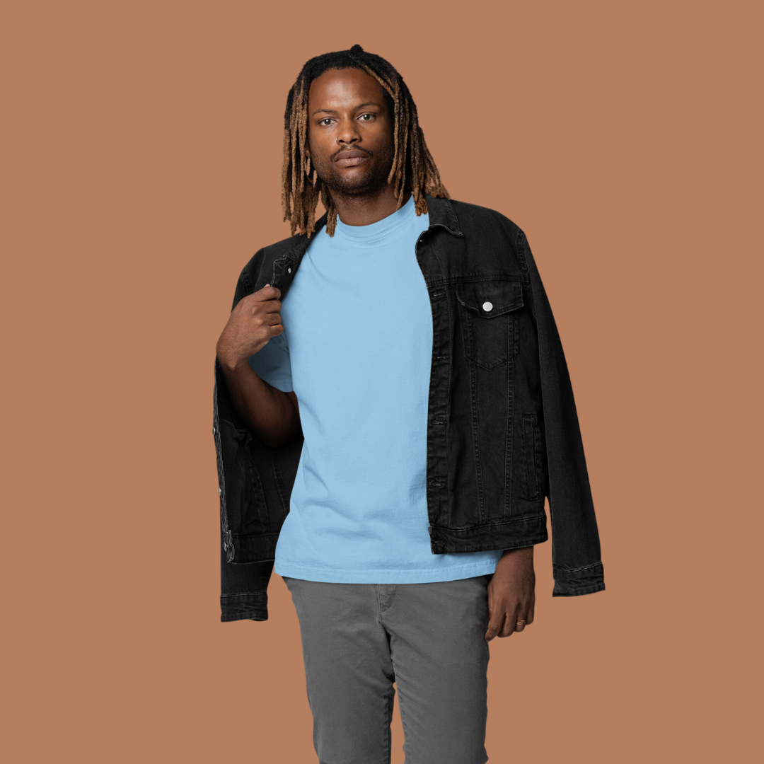 Solid French Terry Oversized T-Shirt