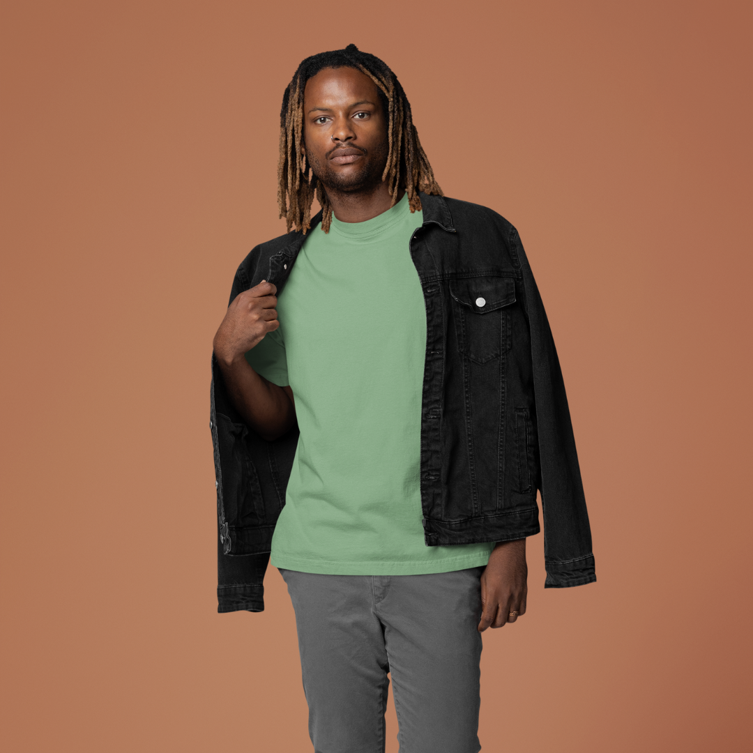 Solid French Terry Oversized T-Shirt