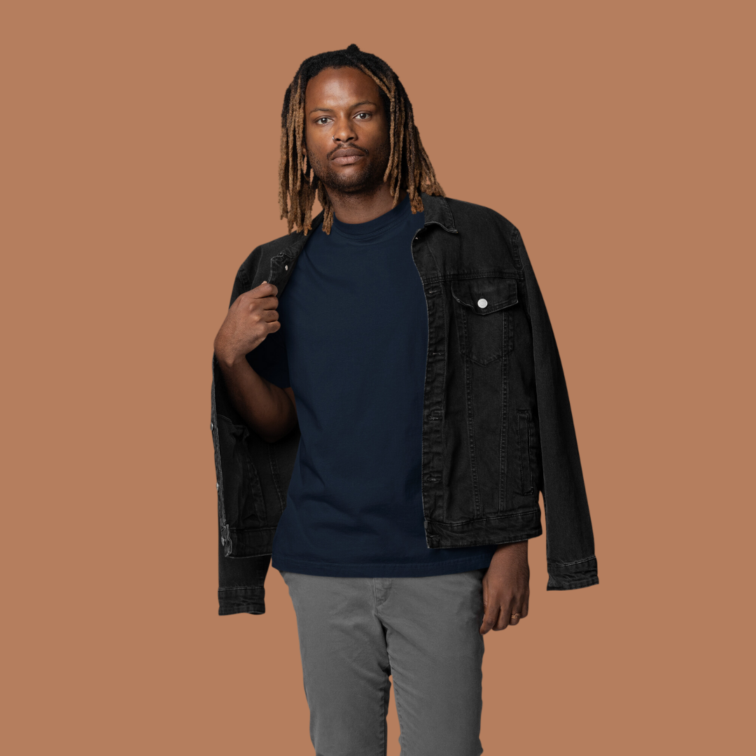 Solid French Terry Oversized T-Shirt