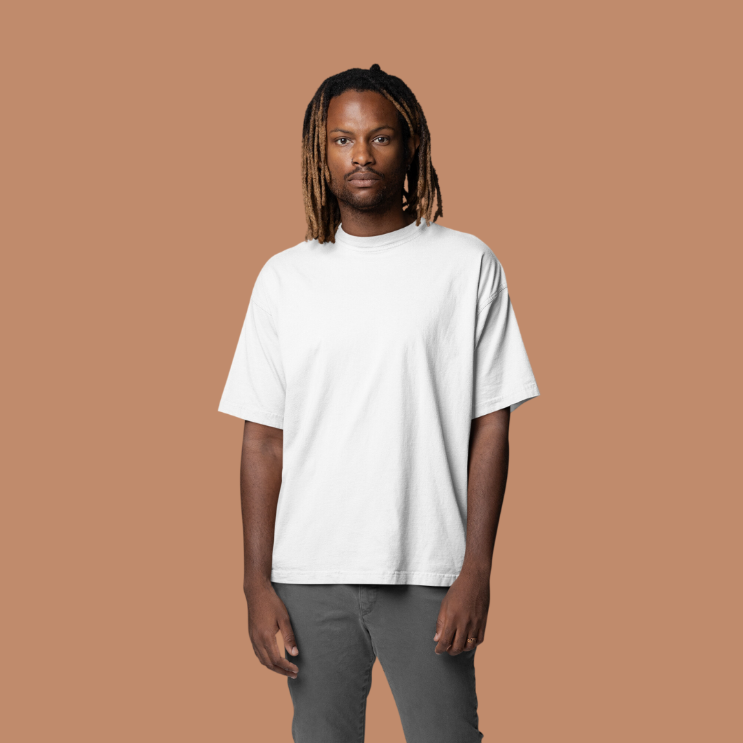 Solid French Terry Oversized T-Shirt
